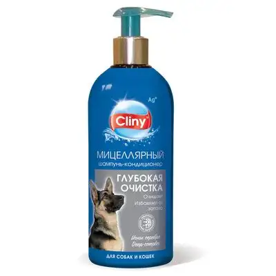 Купить cliny шампунь-кондиционер "Глубокая очистка" для кошек и собак