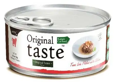 PETTRIC Original Taste консервы для кошек тунец с лососем в соусе