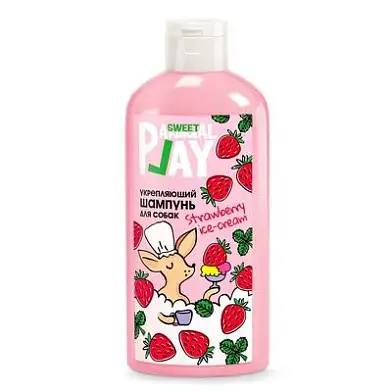 Animal Play шампунь укрепляющий для собак и кошек, КЛУБНИЧНОЕ МОРОЖЕННОЕ