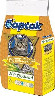 Барсик кукурузный наполнитель для кошек 