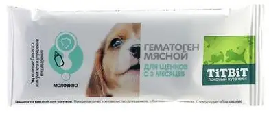 TiTBiT лакомство для щенков гематоген мясной 