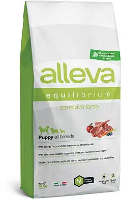Alleva Equilibrium Sensitive Lamb Puppy All Breeds сухой корм для щенков всех пород с ягненком