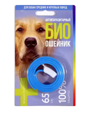 Good Dog Ошейник для собак средних и крупных пород Био антипаразитарный, водостойкий